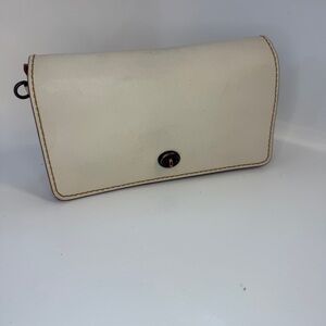 Coach 1941 Dinky Kisslock White Glovetanned Leather Crossbody Bag 55149 Project